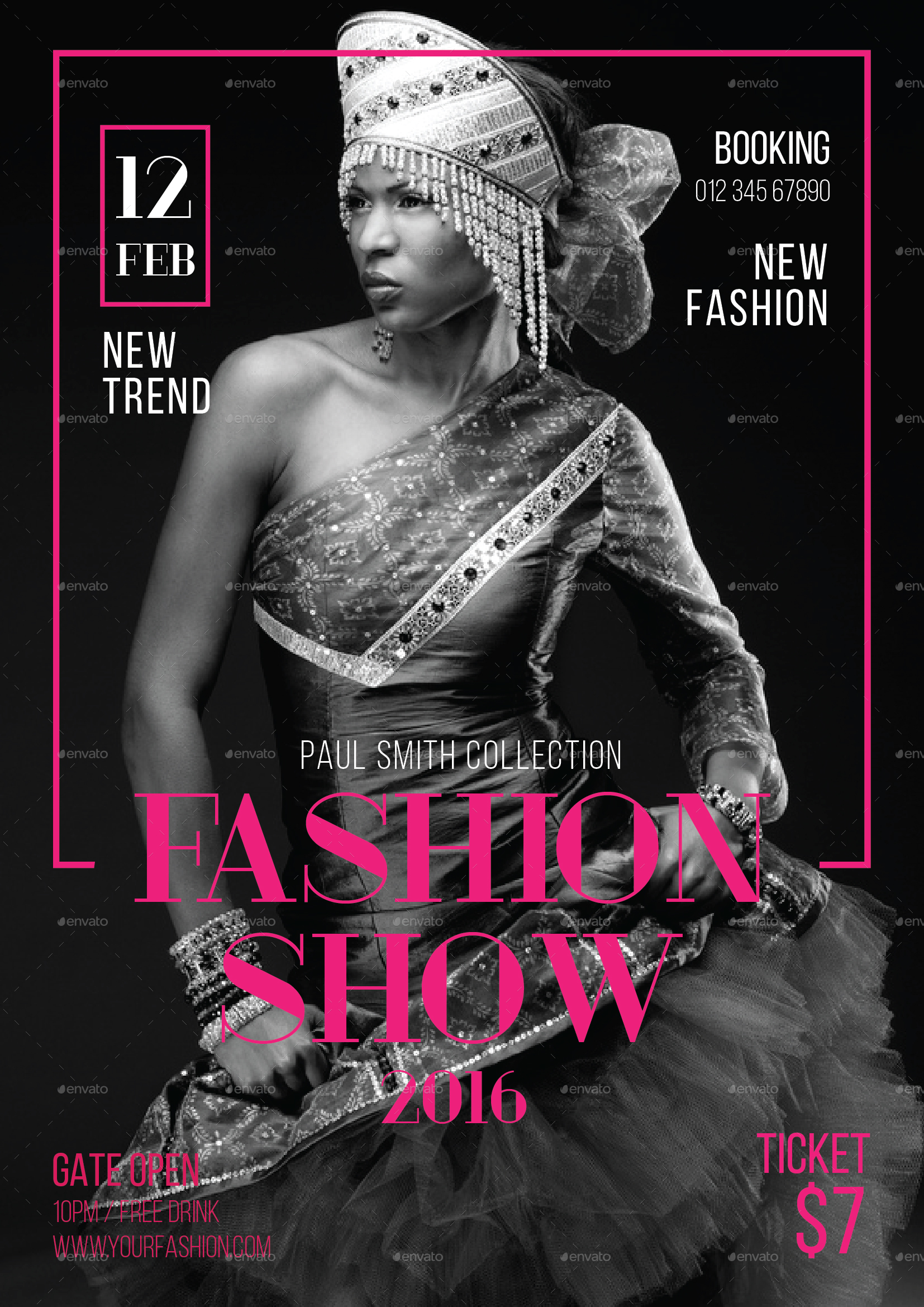 Fashion Show Flyer Print Templates Graphicriver